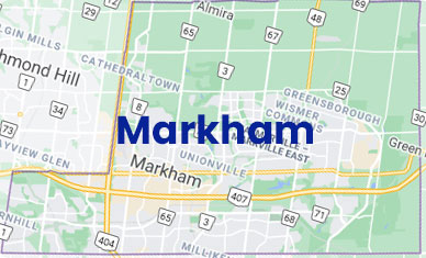 Markham electrician map